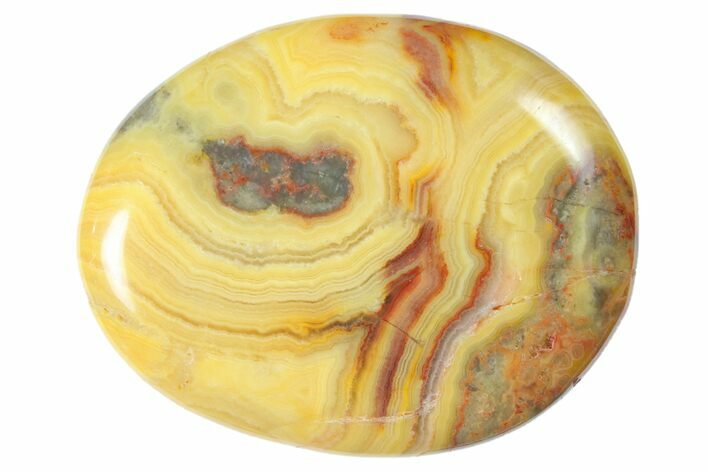 Polished Crazy Lace Agate Flat Pocket Stone  - Photo 1